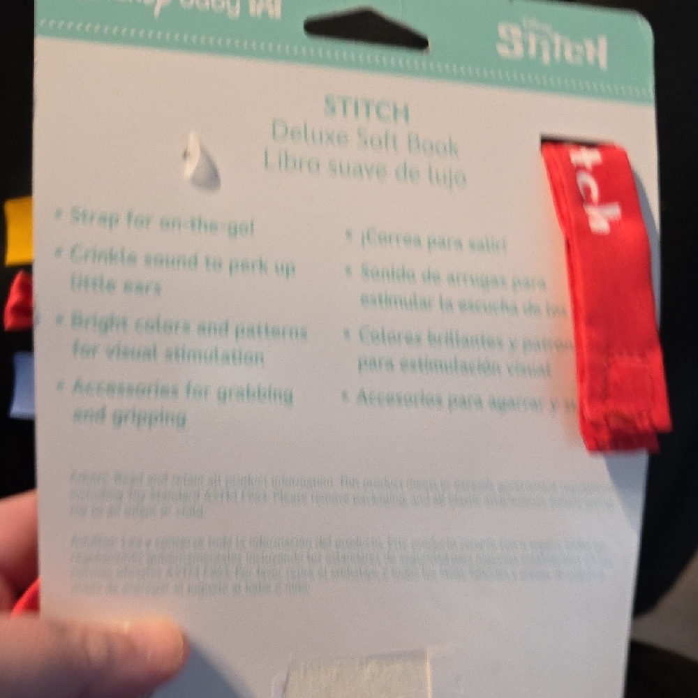 Disney Stitch Holiday Soft Book with Star Teether - Picture 8 of 10